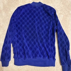 Alfred Dunner blue velvety top size PS